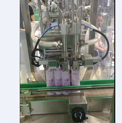 Servo Motor PLC Kozmetik Sıvı Dolum Makinesi Cam Şişe için 2 Kafa