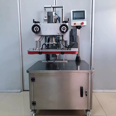 Cam Plastik Şişe İçin Pnömatik Otomatik Vidalı Kapatma Makinesi