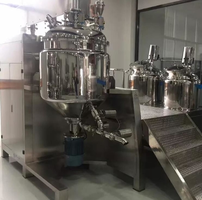Pnömatik Losyon Kozmetik Emülgatör Karıştırıcı 50 Litre SUS304 SUS316