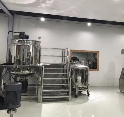 Pnömatik Losyon Kozmetik Emülgatör Karıştırıcı 50 Litre SUS304 SUS316