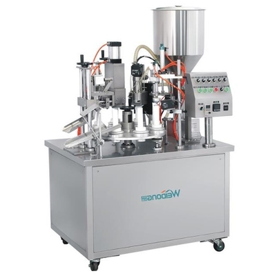 1.5KW Kararlı Tüp Dolum ve Kapama Makinesi Paslanmaz Yarı Otomatik