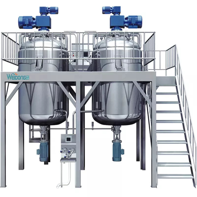 2.2KW SUS304 Parfüm Üretim Ekipmanları Karıştırma Tankı Çok Amaçlı
