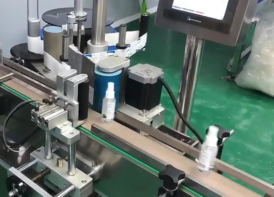 220V Çift Taraflı Dolum Kapağı Etiketleme Makinesi Elektrikli Paslanmaz