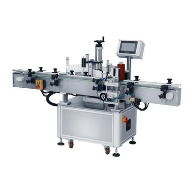 Akıllı Otomatik Konumlandırma Yuvarlak Şişe Etiketleme Makinesi 25m / Min 0.8KW