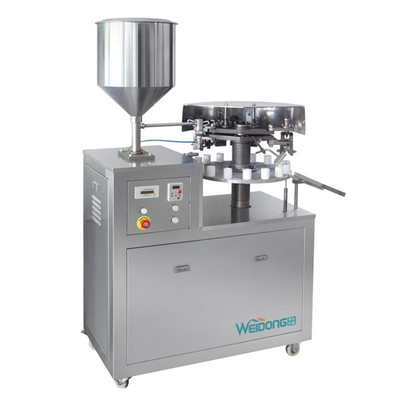 Diş Macunu 10ml İçin Yarı Otomatik Tüp Dolum ve Kapama Makinesi