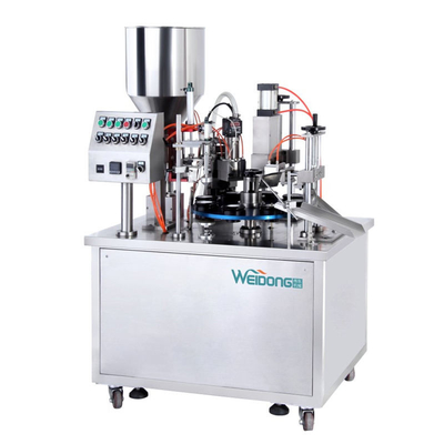 Diş Macunu 10ml İçin Yarı Otomatik Tüp Dolum ve Kapama Makinesi