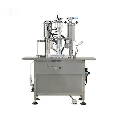 Hassas Aerosol Dolum Makinesi Yarı Otomatik Vücut Spreyleri Parfüm Aerosol Kullanımı Güvenli
