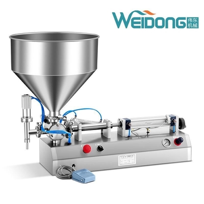 Su Krema Yarı Otomatik Yatay Dolum Makinesi 10ml-5000ml
