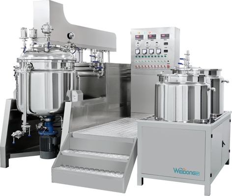 2.2-30KW Güç PLC Kontrollü Paslanmaz Çelik Kozmetik Emülgatör Karıştırıcı