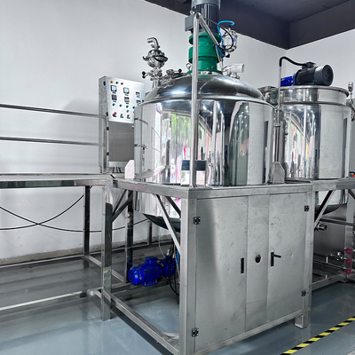 PLC kontrolü ile paslanmaz çelik kozmetik emulsif karıştırıcı 5000L kapasite