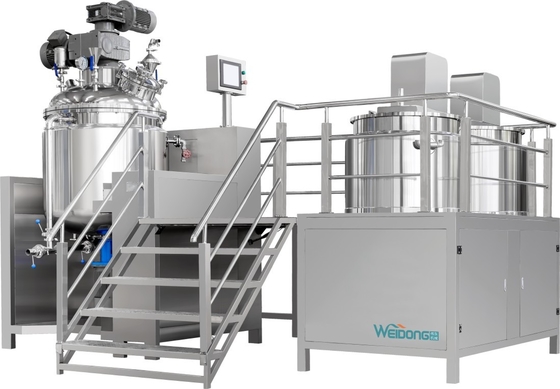 2.2KW PLC Kontrollü Kozmetik Emulsifier Karıştırıcı 1 Yıllık Garanti