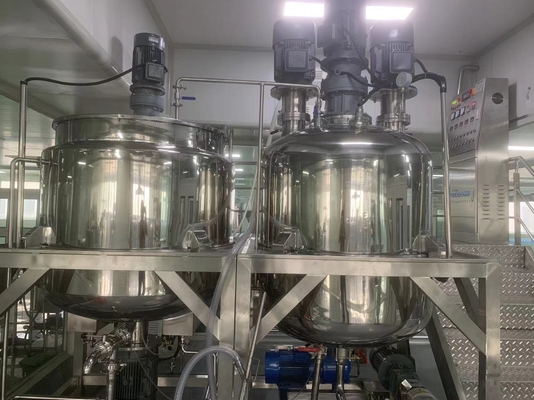 50-5000L Kozmetik Emulsifler Karıştırıcı Kimyasallar İşleme Ekipmanı 1 Yıllık Garanti
