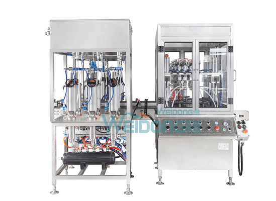 PLC Aerosol Doldurma Makinesi İki Birim Yüksek Hızlı Üretim hattı