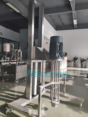 5L-2000L Kozmetik Emulsif Karıştırıcı 0.37kw-15kw Motorlu Taşınabilir Pnömatik kaldırma ile