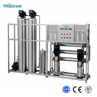 220V RO Su Temizleyici Makinesi Giriş Suyu Kaliteli TDS&lt;1000ppm için